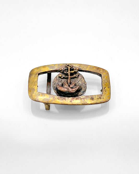 Bronze Belt Buckle, Agave