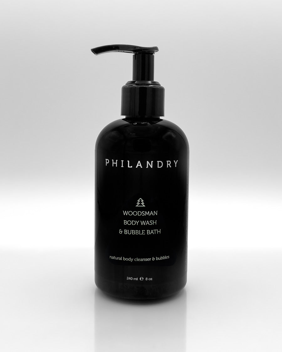 Natural Cedar Body Wash Bubble Bath for Men PHILANDRY