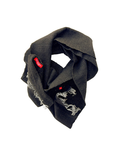 The Black Cotton Scarf ♔