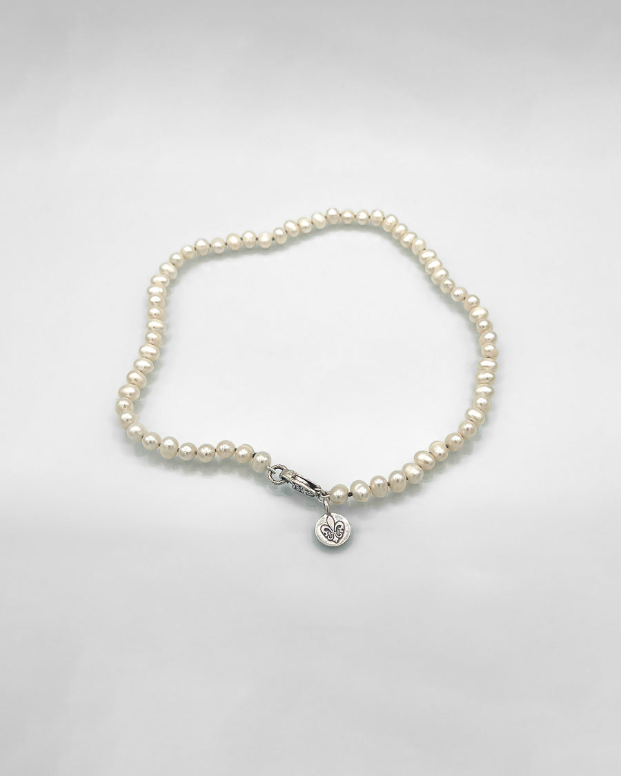 Cream Colored Biwa Pearl Choker Necklace