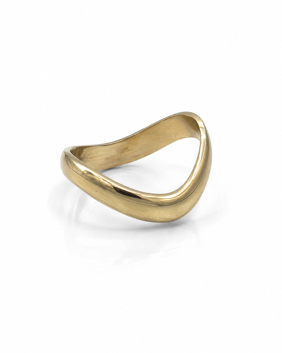 Brass Wave Cock Ring