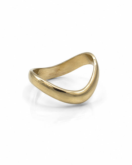 Brass Wave Cock Ring