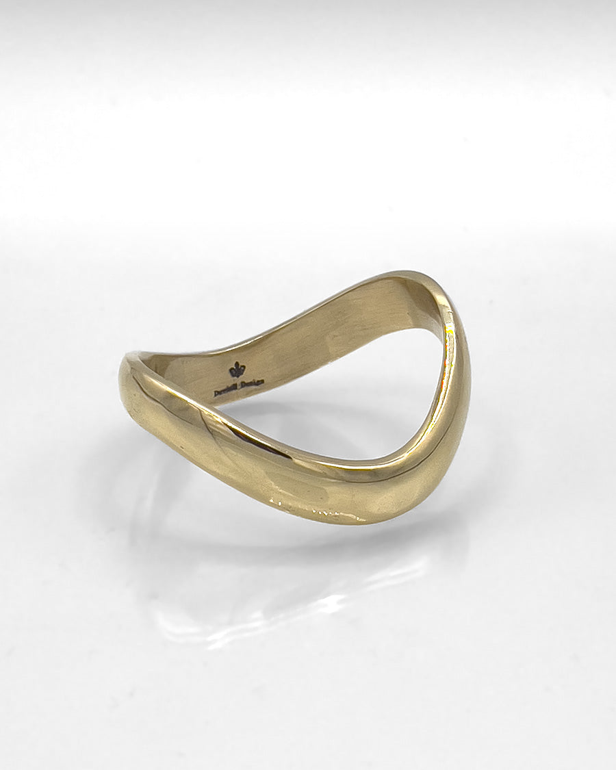 Brass Wave Cock Ring
