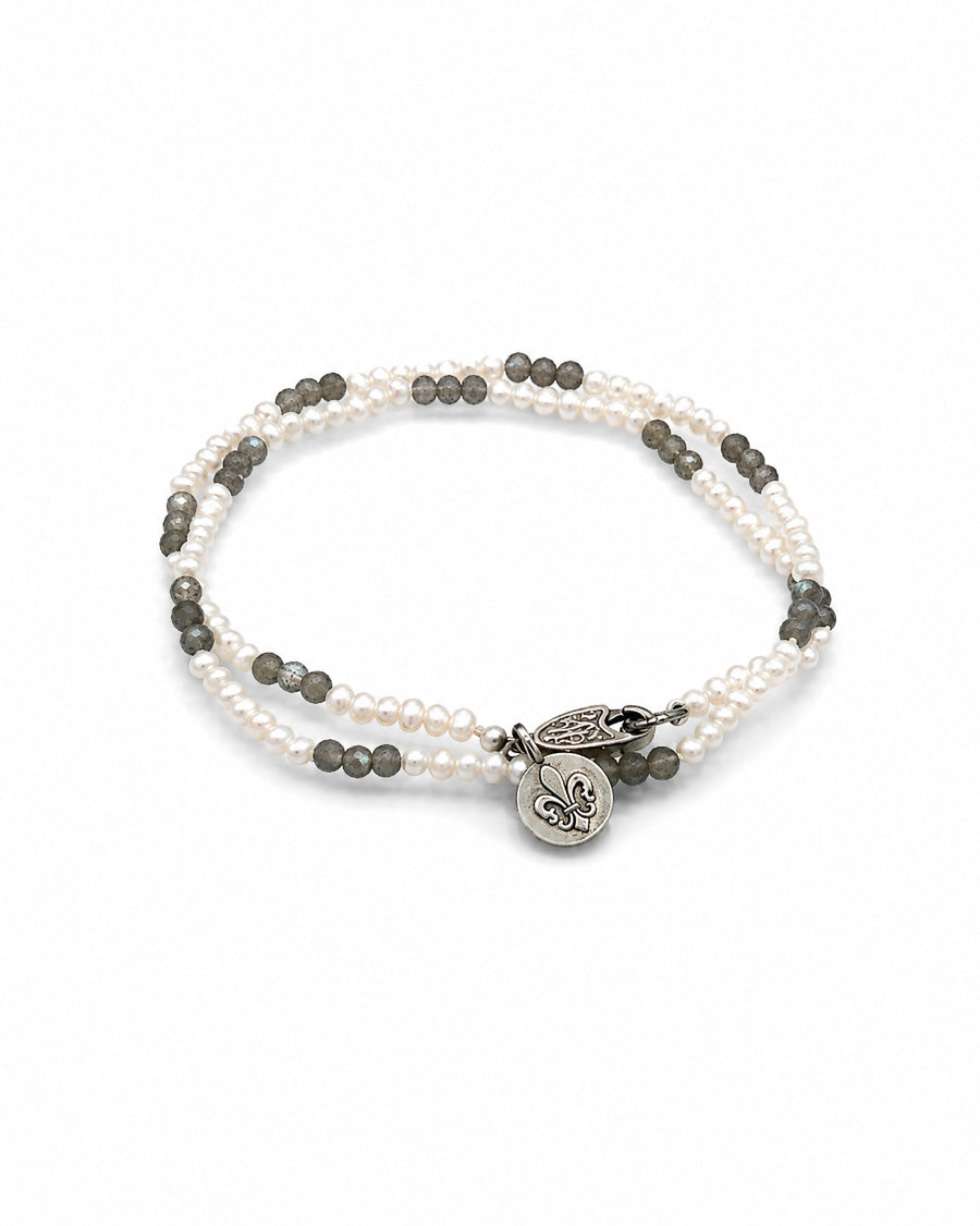 Labradorite and Pearl Necklace