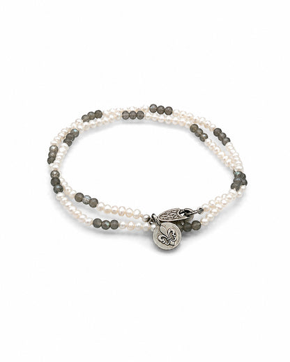 Labradorite and Pearl Necklace