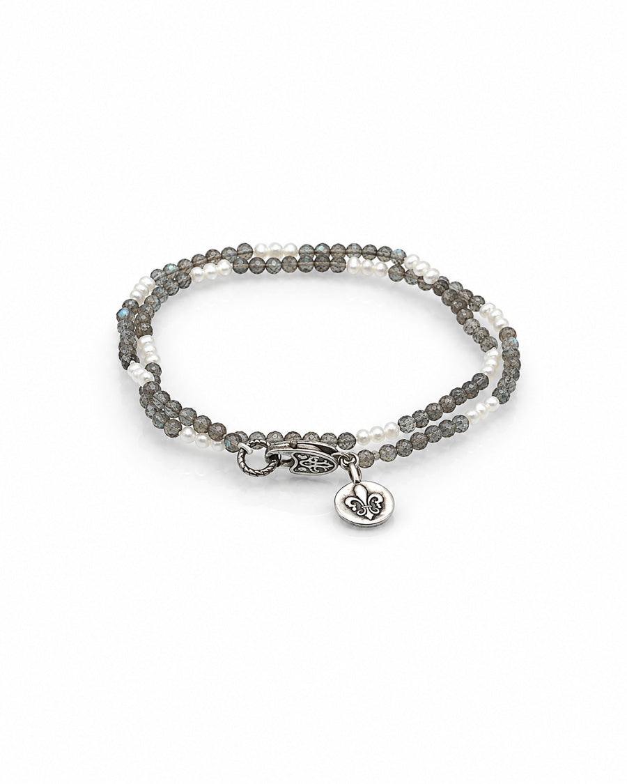 Labradorite and Pearl Necklace
