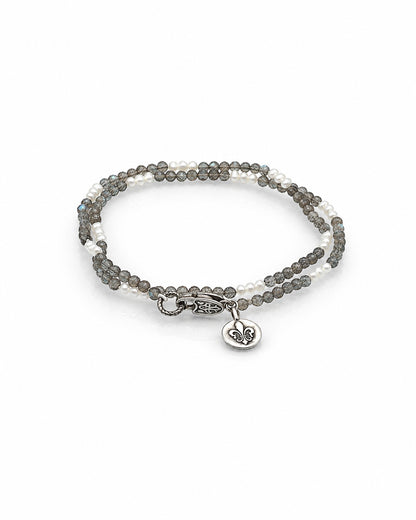 Labradorite and Pearl Necklace