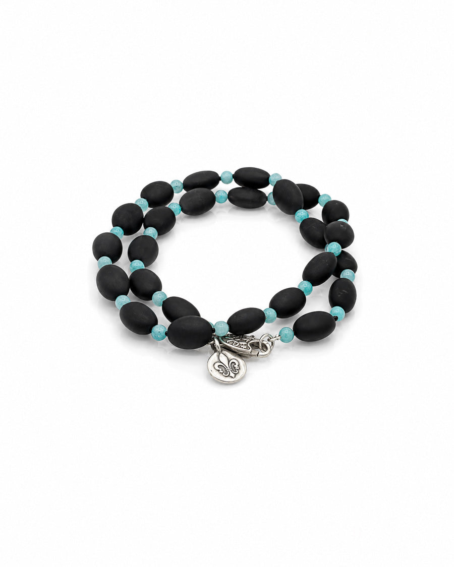 Onyx and Amazonite Necklace
