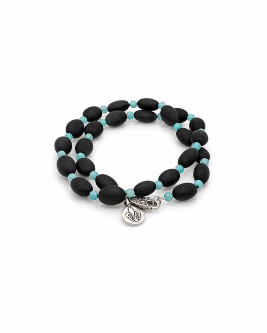 Onyx and Amazonite Necklace