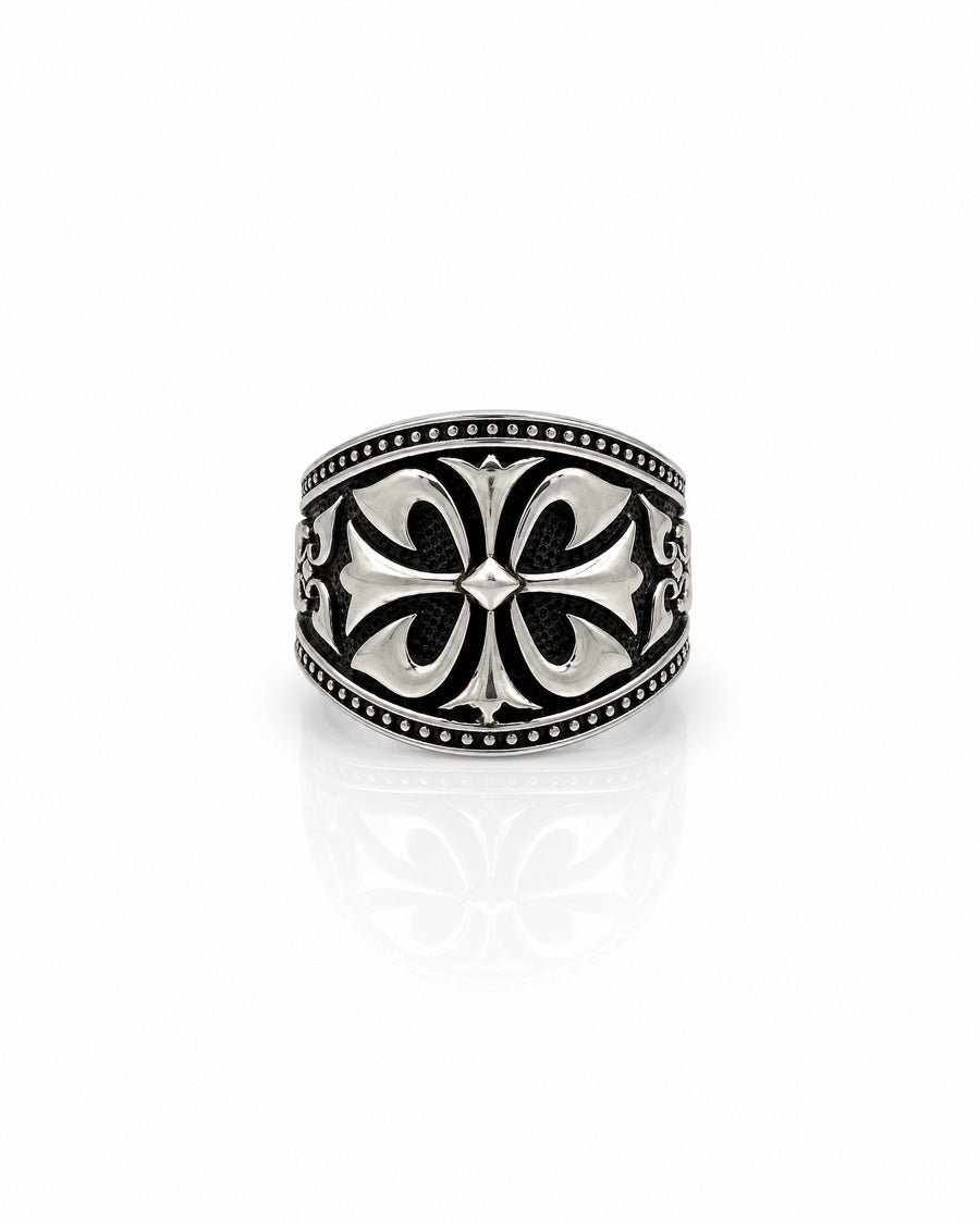 Double Squash Blossom Sterling Silver Ring