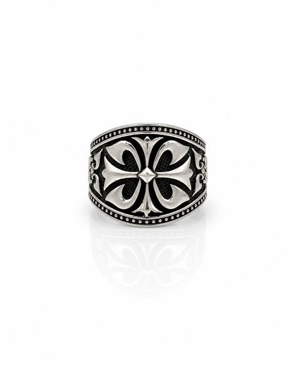 Double Squash Blossom Sterling Silver Ring