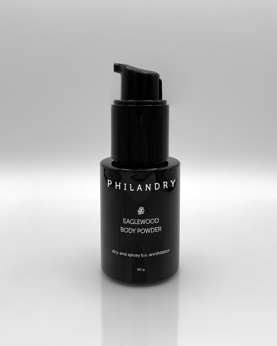 Eaglewood Body Powder with Sandalwood and Agarwood for Men by PHILANDRY