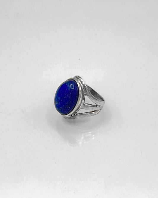 Sterling Silver Ring with Lapis