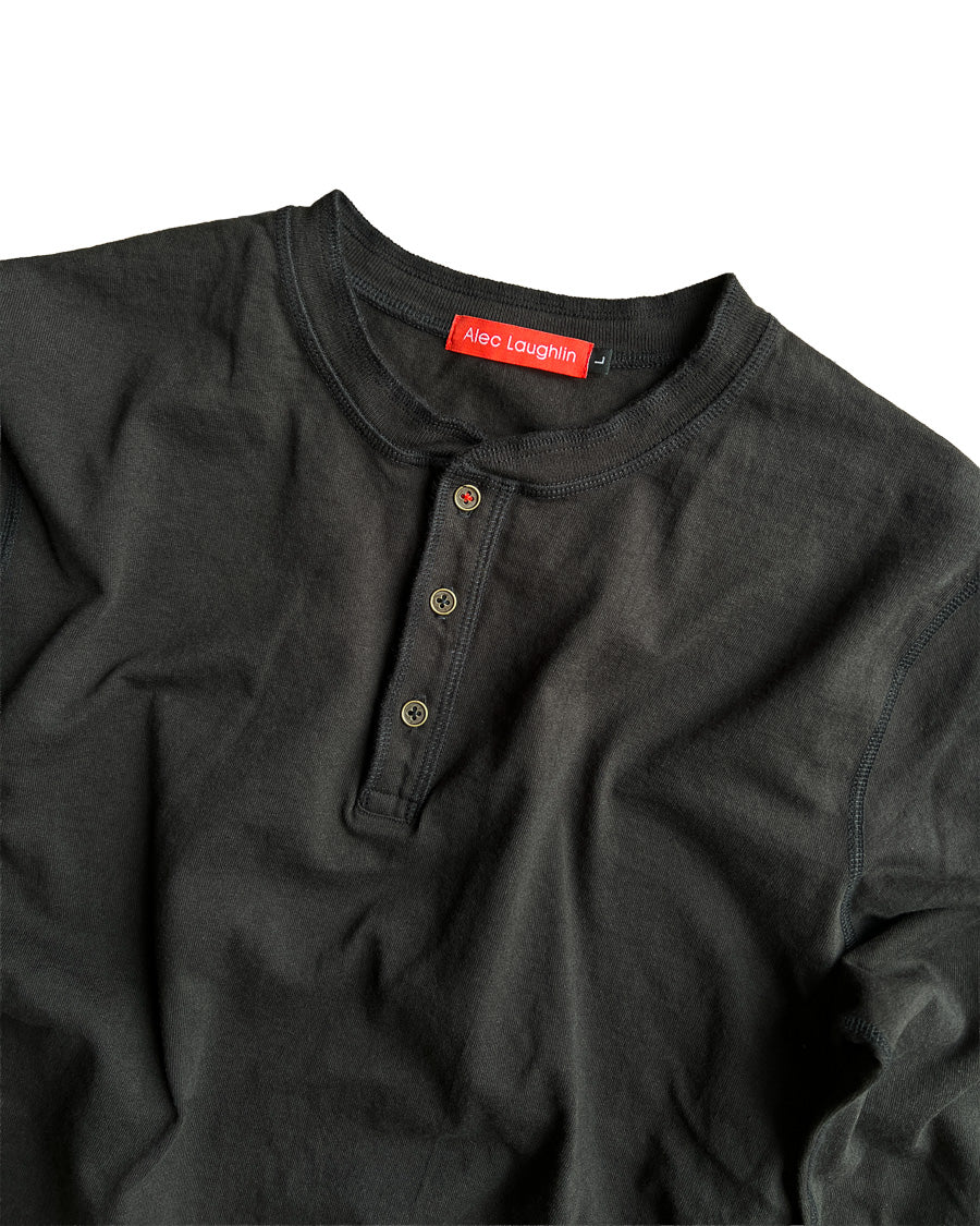 Henley Raglan Premium Cotton Raglan Henley 3 Brass Button | Laughlin Mercantile ...