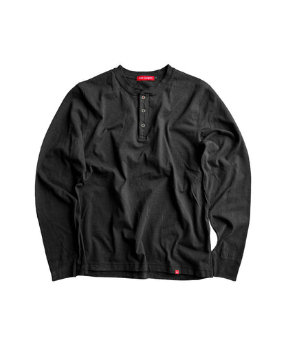 The Winter-Weight Long Sleeve Cotton Henley