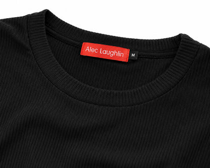 The Long Sleeve Ribbed Tencel Crew ⚘