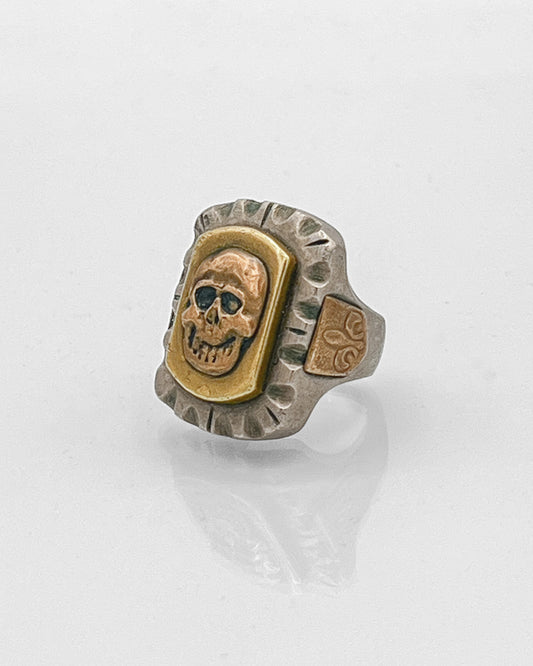 Drunk Skull with Fleur de lis Accents