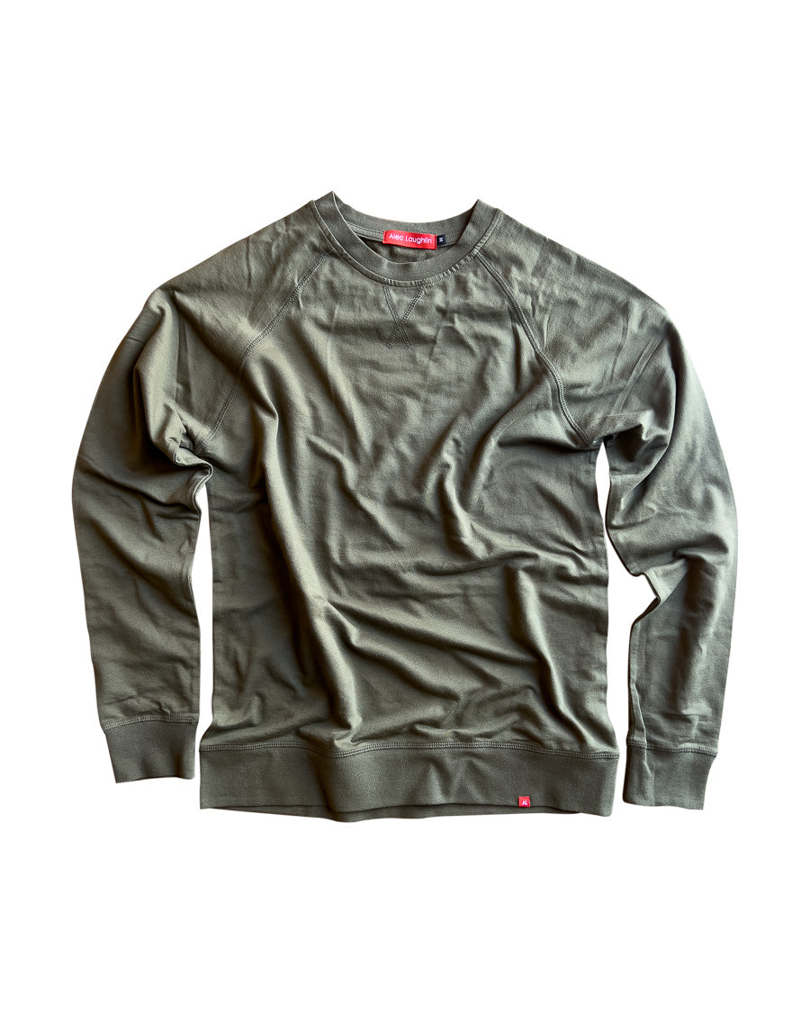 The Welterweight Micro-Terry Long Sleeve Raglan Crew