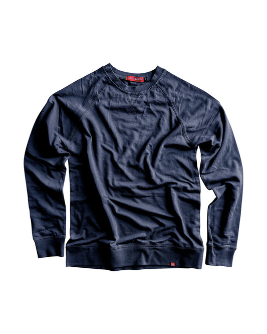 Welterweight V-Stitch Micro-Terry Sweatshirt, Navy
