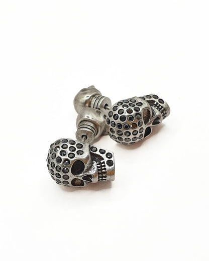 Pavé Skull Earrings