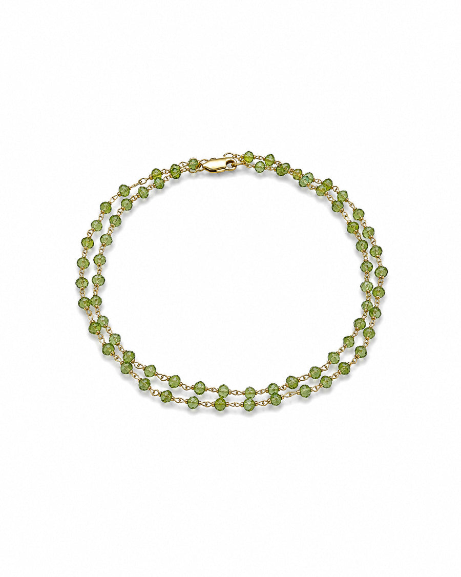 Peridot Bead Necklace