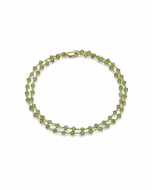 Peridot Bead Necklace