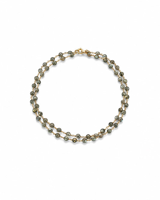 Pyrite and Sterling Silver Necklace