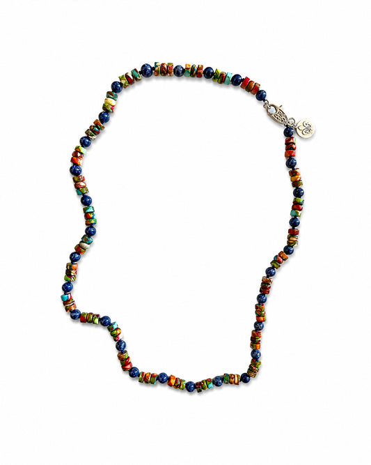 Rainbow Jasper and Sodalite Necklace