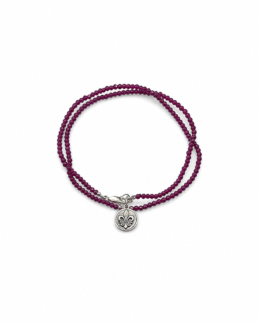 Faceted Ruby Necklace