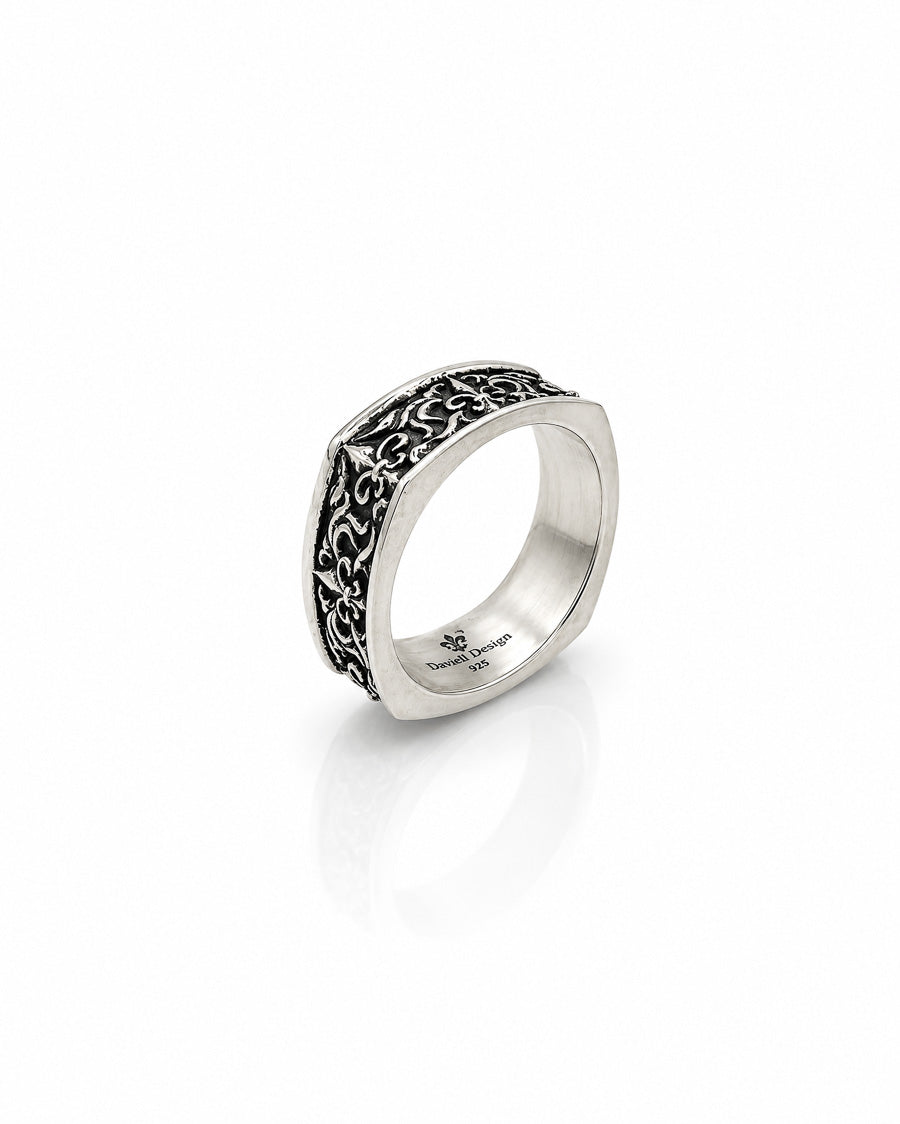 Fleur de Lis Square Ring