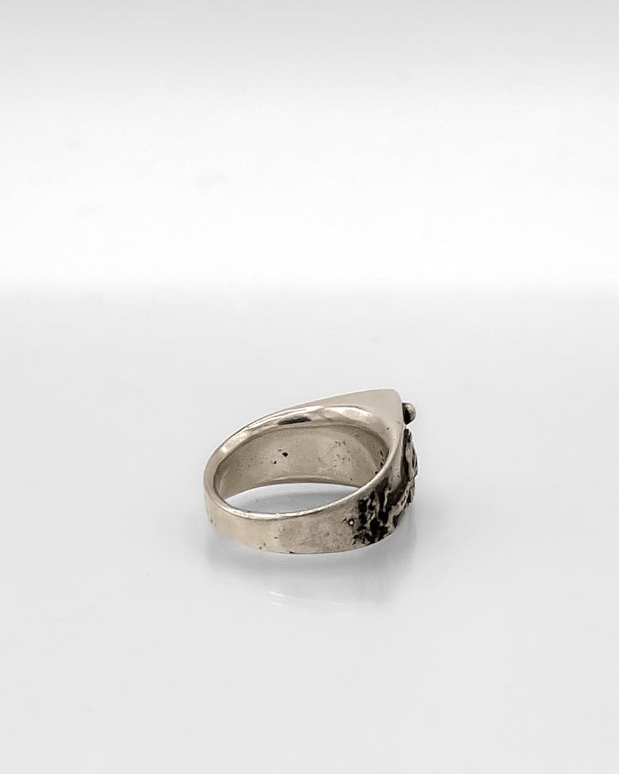 Sterling Silver Ring with Saguaro Motif and Pietersite