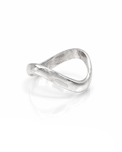 Sterling Silver Wave Cock Ring