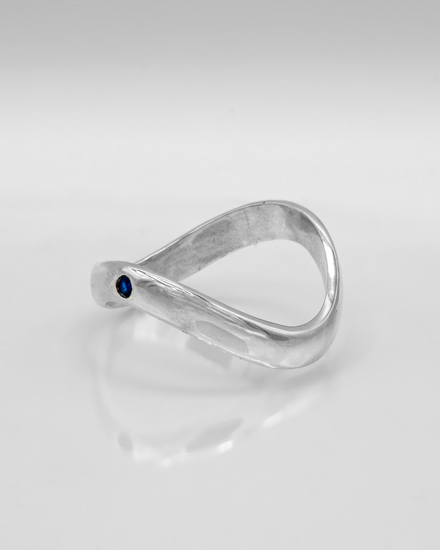 Sterling Silver Wave Cock Ring - Luxury Cock Ring with Unique Wave Shape - Laughlin Mercantile