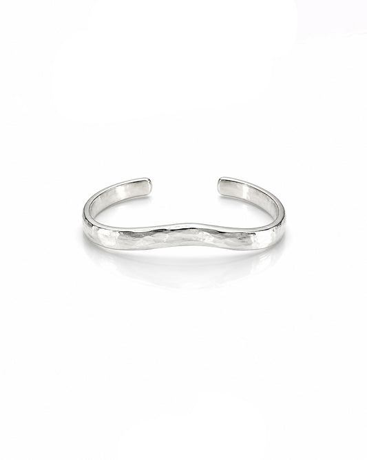 Sterling Silver Wave Cuff Bracelet