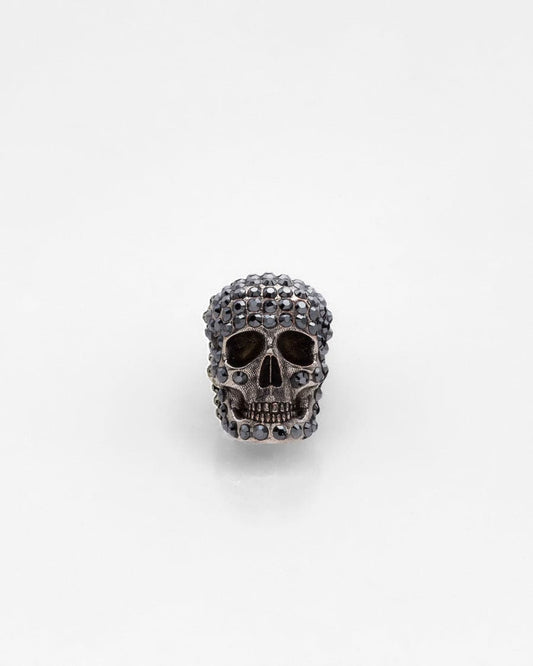 Pavé Skull Pin in Silver