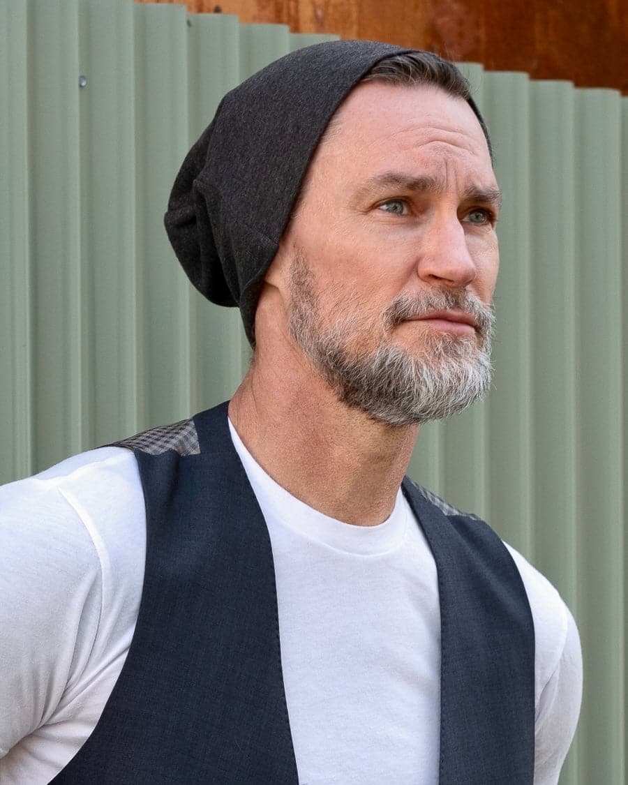 Alec Laughlin wearing welterweight beanie