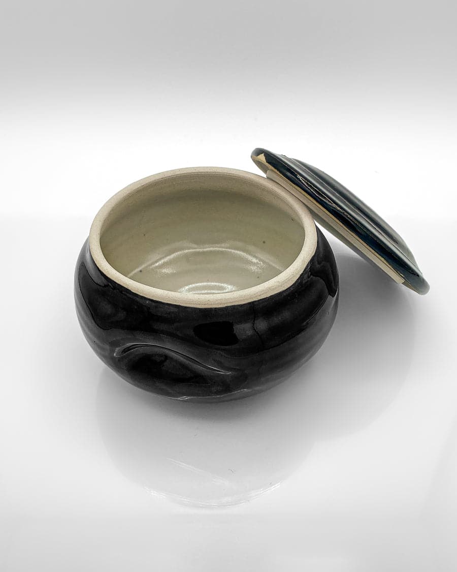 Hand Made Porcelain Shave Bowl for Traditional Shaving Soap for Men by PHILANDRY Open Empty