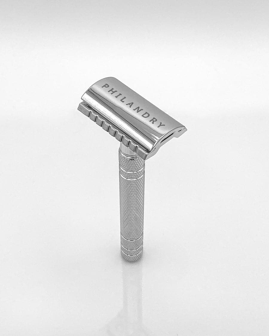 Double-Edge Heavy-Duty Chrome Wet Shave Safety Razor - by PHILANDRY