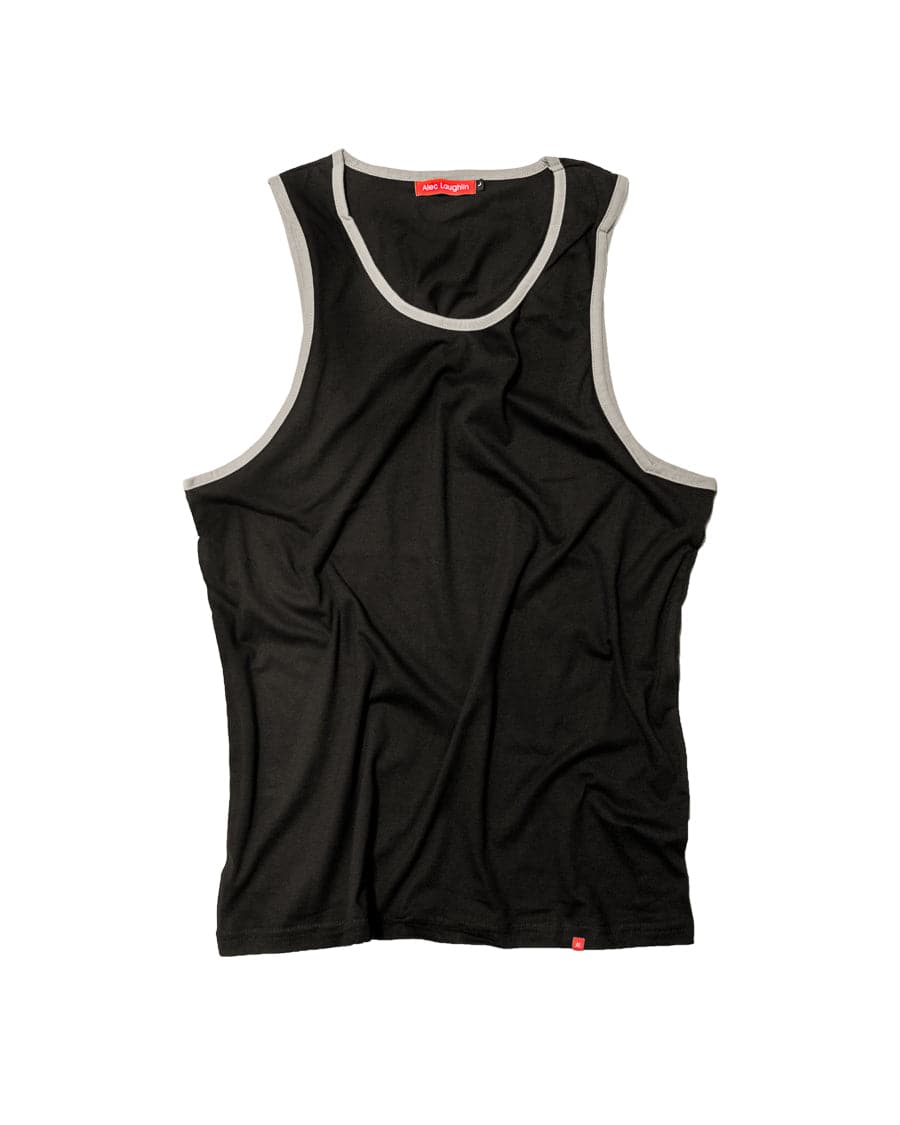 The Warehouse Tank Top in Black - Classic Sleeveless Men's Shirt